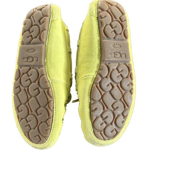 Ugg Dakota Ladies Cozy Suede Moccasin with Wool Blend Lining, Size 6  Color Lime - Picture 7 of 12